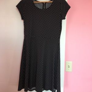 Michael Kors black w/ white polka dots dress